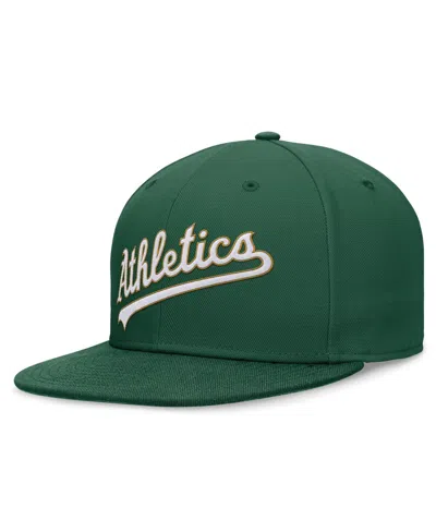Nike Men's Green Oakland Athletics Evergreen Performance Fitted Hat In Gorgegreen