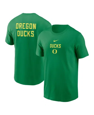 Nike Kids' Men's Green Oregon Ducks 2-hit Stacked T-shirt