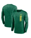 Nike Men's Green Oregon Ducks 2024 Sideline Velocity Performance Long Sleeve T-shirt In Green