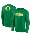 Nike Oregon Primetime Legend 2-hit  Men's Dri-fit College Long-sleeve T-shirt In Green
