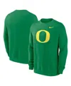 Nike Men's Green Oregon Ducks Primetime Evergreen Fleece Pullover Sweatshirt In Green