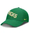Nike Men's Green Oregon Ducks Slanted Primetime Rise Performance Adjustable Hat In Green