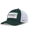Nike Michigan State On-field Rise  Men's College Trucker Adjustable Hat In Green