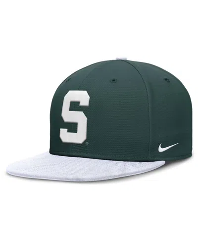 Nike Men's Green/white Michigan State Spartans Two-tone Primetime Performance Fitted Hat In Green,white