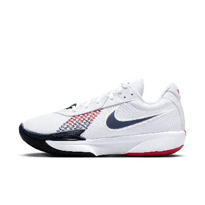Nike Men's G.t. Cut Academy Basketball Shoes In White/obsidian/sport Red