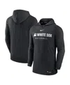 Nike Chicago White Sox Authentic Collection  Men's Dri-fit Mlb Pullover Hoodie In Heather Black