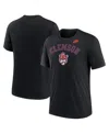 Nike Men's Heather Black Clemson Tigers Legacy Arch Tri-blend T-shirt In Black