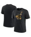 Nike Men's Heather Black Iowa Hawkeyes Blitz Evergreen Legacy Primary Tri-blend T-shirt In Heather Black