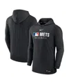Nike New York Mets Authentic Collection  Men's Dri-fit Mlb Pullover Hoodie In Black