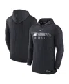 Nike New York Yankees Authentic Collection  Men's Dri-fit Mlb Pullover Hoodie In Black