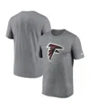 Nike Men's  Heathered Gray Atlanta Falcons Primary Logo T-shirt In Heather Charcoal