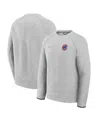 Nike Men's Heather Charcoal Chicago Cubs Tech Fleece Raglan Sweatshirt In Gray