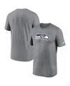 Nike Heathered Gray Seattle Seahawks Primary Logo T-shirt In Heather Charcoal