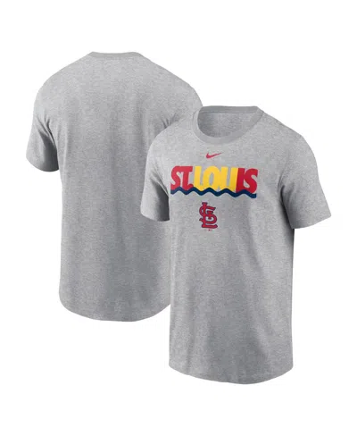 Nike Men's Heather Charcoal St. Louis Cardinals Local Home Town T-shirt