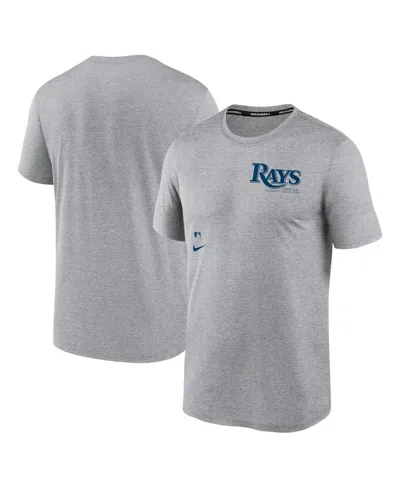 Nike Men's Heather Charcoal Tampa Bay Rays Authentic Collection Early Work Tri-blend Performance T-shirt