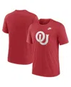Nike Oklahoma Sooners Blitz Evergreen Legacy Primary  Men's College T-shirt In Crimson