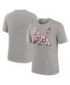 Nike Men's Heather Gray Alabama Crimson Tide Blitz Roll Call Tri-blend T-shirt In Heather Gray