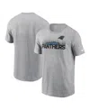 Nike Men's Heather Gray Carolina Panthers Local Essential T-shirt In Gray