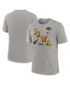 Nike Men's Heather Gray Iowa Hawkeyes Blitz Roll Call Tri-blend T-shirt In Heather Gray