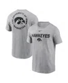 Nike Men's Heather Gray Iowa Hawkeyes Campus 2-hit T-shirt