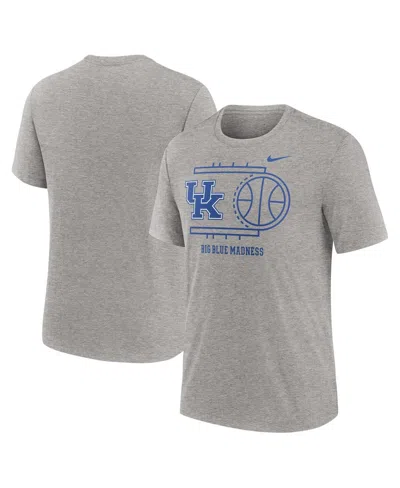 Nike Men's Heather Gray Kentucky Wildcats Campus Local Tri-blend T-shirt