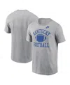 Nike Men's Heather Gray Kentucky Wildcats Legacy Football Icon T-shirt In Gray