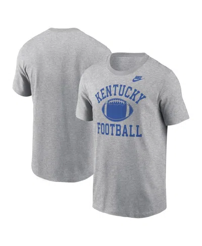 Nike Men's Heather Gray Kentucky Wildcats Legacy Football Icon T-shirt