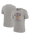 Nike Men's Heather Gray Lsu Tigers Arch Over Logo Tri-blend T-shirt In Heather Gray