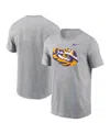 Nike Men's Heather Gray Lsu Tigers Primetime Evergreen Alternate Logo T-shirt In Heather Gray
