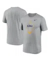 Nike Men's Heather Gray Lsu Tigers Primetime Legend Icon Performance T-shirt In Gray