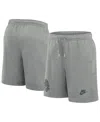 Nike Men's Heather Gray Michigan State Spartans Legacy Essential Fleece Shorts In Heather Gray
