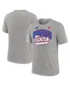 Nike Minnesota Twins Cooperstown Retro  Men's Mlb T-shirt In Gray
