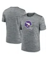 Nike Men's Heather Gray Minnesota Vikings Velocity Alternate Logo Performance T-shirt In Heather Gray