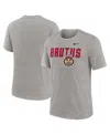 Nike Men's Heather Gray Ohio State Buckeyes Campus Local Tri-blend T-shirt In Gray