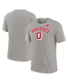 Nike Heather Gray Ohio State Buckeyes Legacy Arch Tri-blend T-shirt In Neutral