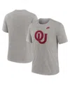 Nike Men's Heather Gray Oklahoma Sooners Blitz Evergreen Legacy Primary Tri-blend T-shirt In Heather Gray