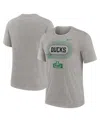 Nike Men's Heather Gray Oregon Ducks Campus Local Tri-blend T-shirt In Heather Gray