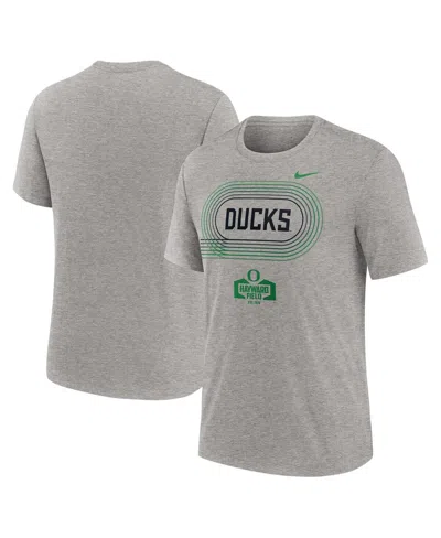 Nike Men's Heather Gray Oregon Ducks Campus Local Tri-blend T-shirt