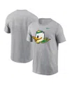Nike Men's Heather Gray Oregon Ducks Primetime Evergreen Alternate Logo T-shirt In Heather Gray