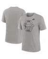 Nike Men's Heather Gray Penn State Nittany Lions Blitz Evergreen Legacy Primary Tri-blend T-shirt In Heather Gray