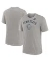 Nike Heather Gray Penn State Nittany Lions Legacy Arch Tri-blend T-shirt In Gray