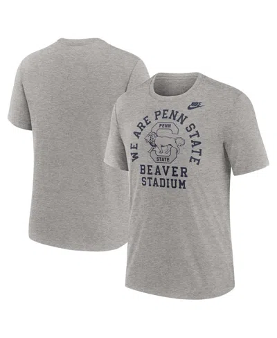 Nike Men's Heather Gray Penn State Nittany Lions Legacy Local Tri-blend T-shirt