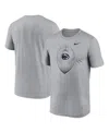 Nike Men's Heather Gray Penn State Nittany Lions Primetime Legend Icon Performance T-shirt In Heather Gray