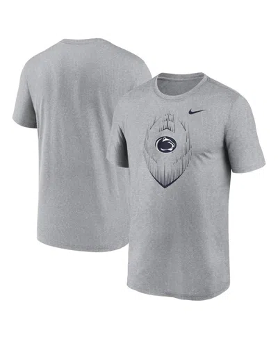 Nike Men's Heather Gray Penn State Nittany Lions Primetime Legend Icon Performance T-shirt