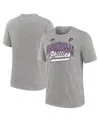 Nike Heather Gray Philadelphia Phillies Cooperstown Collection Retro Tri-blend T-shirt
