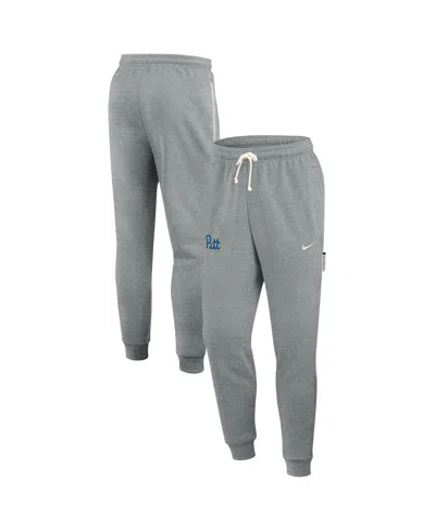 Nike Men's Heather Gray Pitt Panthers 2025 Sideline Standard Issue Dri-fit Taper Sweatpants