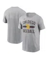 Nike Men's Heather Gray San Diego Padres Arched T-shirt In Gray