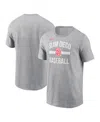 Nike Men's Heather Gray San Diego Padres City Connect Arched Team Phrase T-shirt In Gray