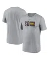 Nike Men's Heather Gray San Diego Padres Tricode Legend Performance T-shirt In Gray
