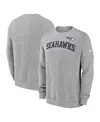 Nike Men's Heather Gray Seattle Seahawks Club Pullover Sweatshirt In Heather Gray